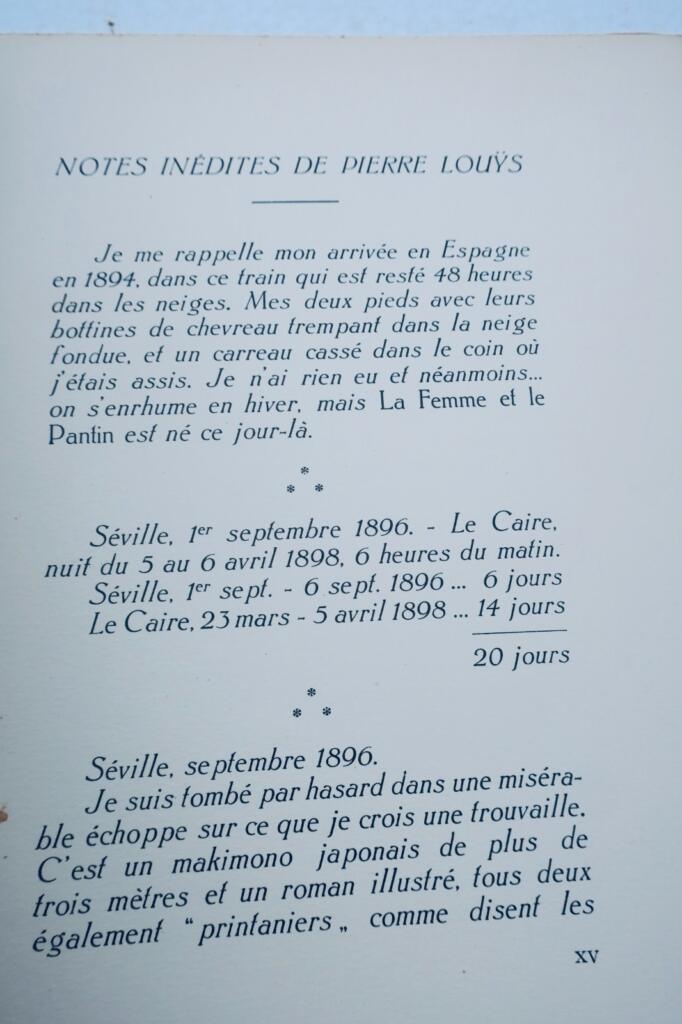 Curiosa LOUYS illustrated by SWYNCOP La Femme et le Pantin 1936
