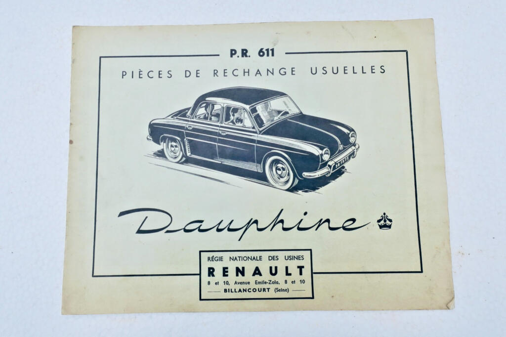 Dauphine 1956 RENAULT PR 611