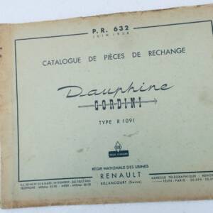 Dauphine Gordini 1958 RENAULT type R 1091
