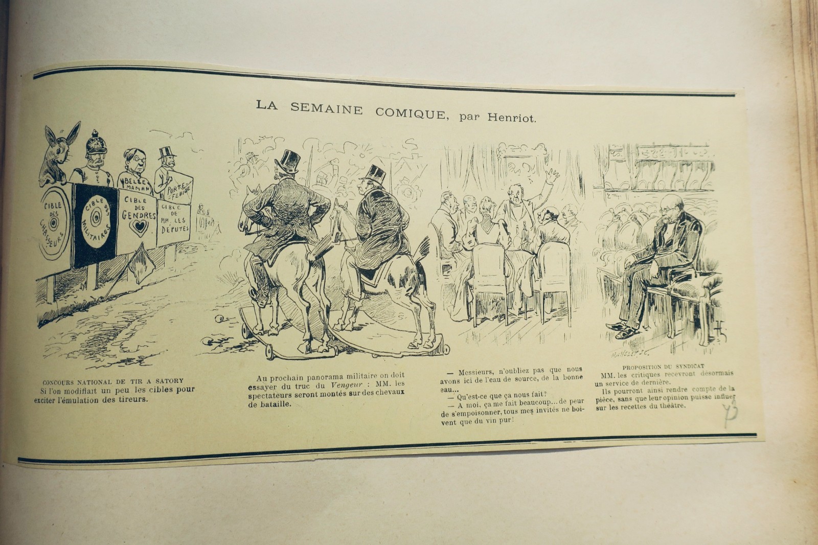 Draner, LA SEMAINE COMIQUE, Henriot, 1890–1891–1892