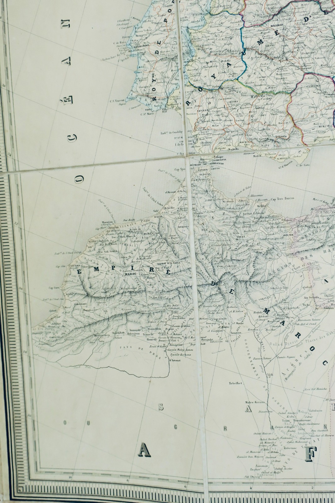 Europa-Karte der Staaten Europas 134 x 103 cm. 1858