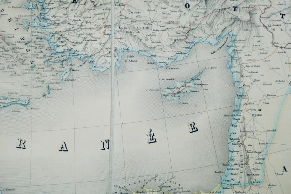 Europa – Karte der Staaten Europas 134 x 103 cm. 1858