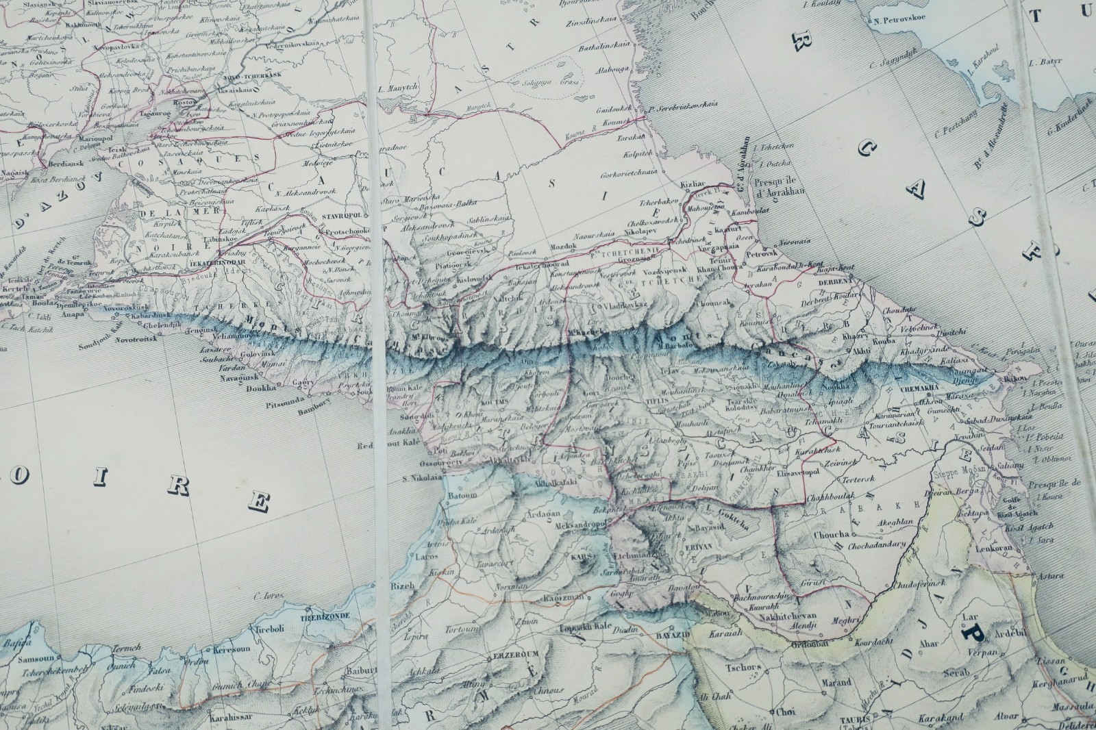 Europa-Karte der Staaten Europas 134 x 103 cm. 1858