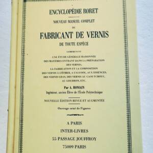Varnish maker manual Encyclopédie-Roret