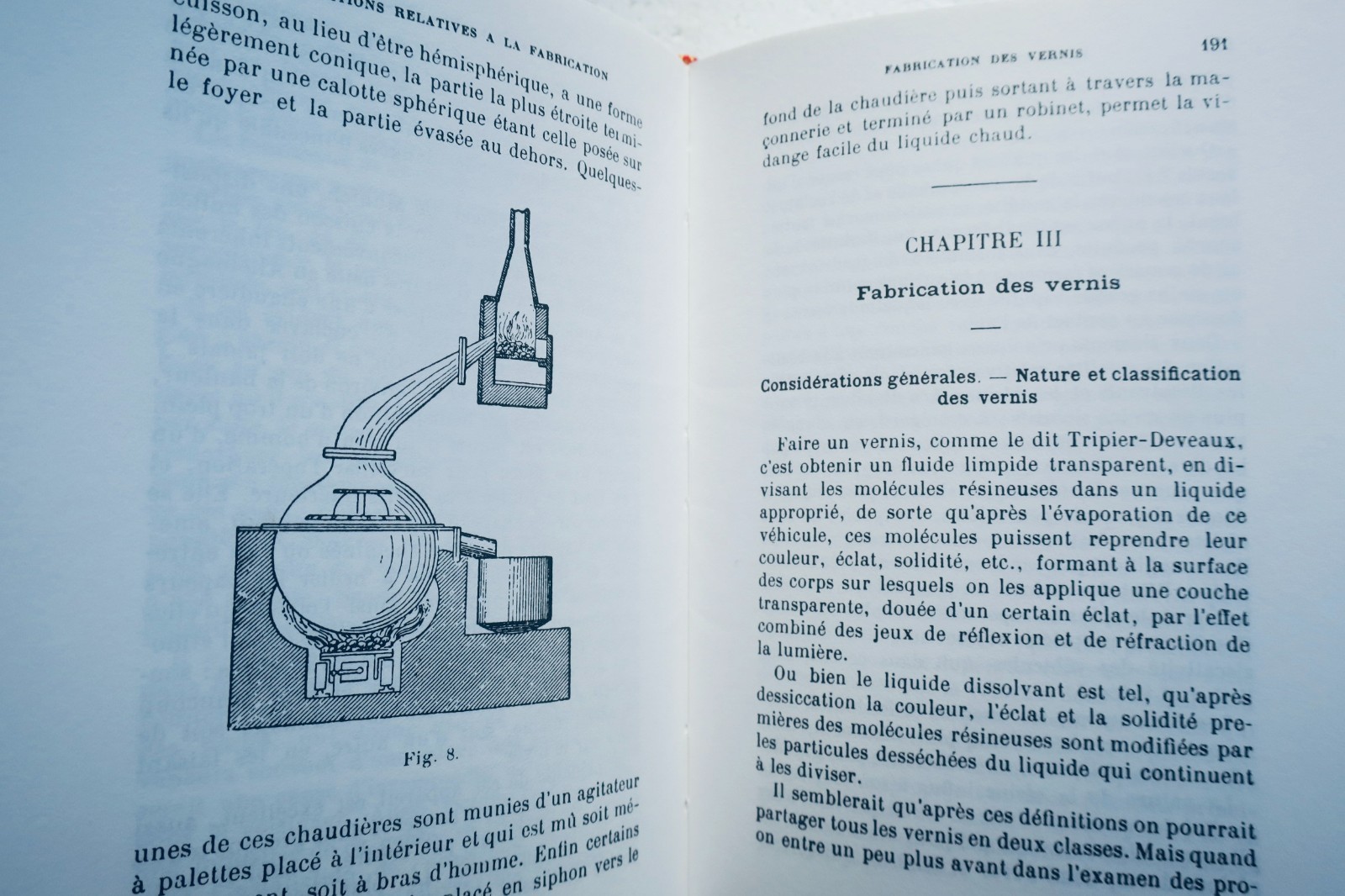 Varnish maker manual Encyclopédie-Roret