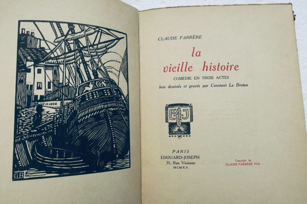 FARRERE (Claude) La vieille histoire nté sur japon
