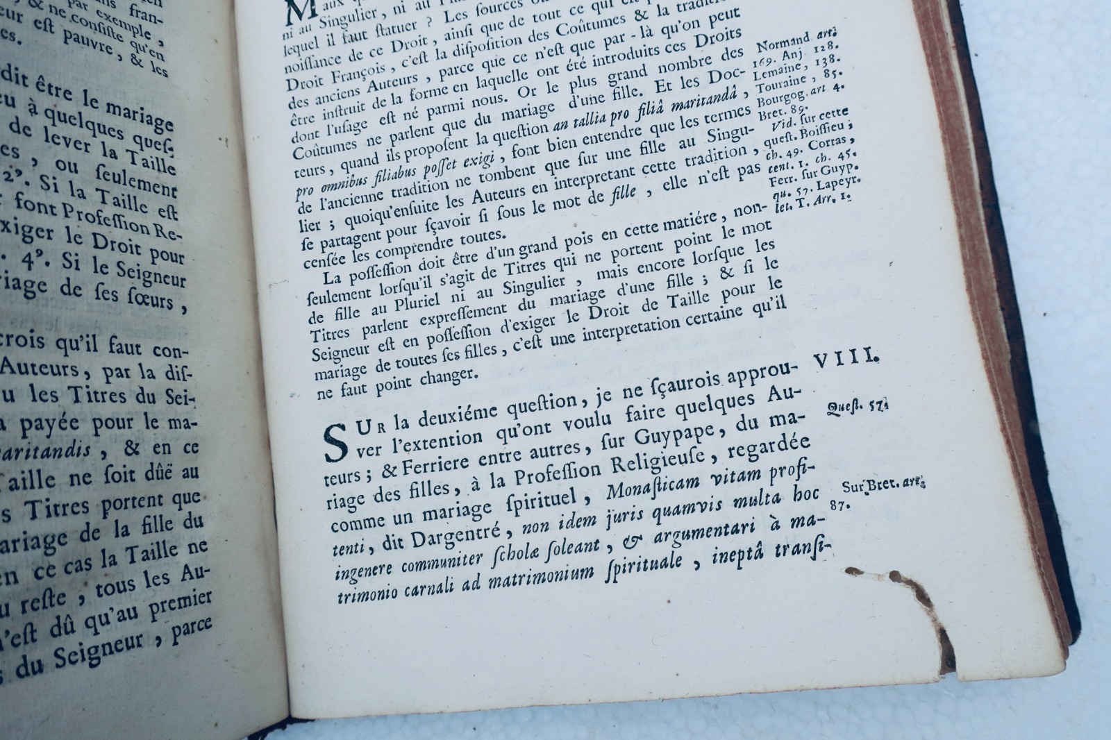 féodale TRAITÉ DES DROITS SEIGNEURIAUX ET DES MATIÈRES FÉODALES 1751 – Image 3