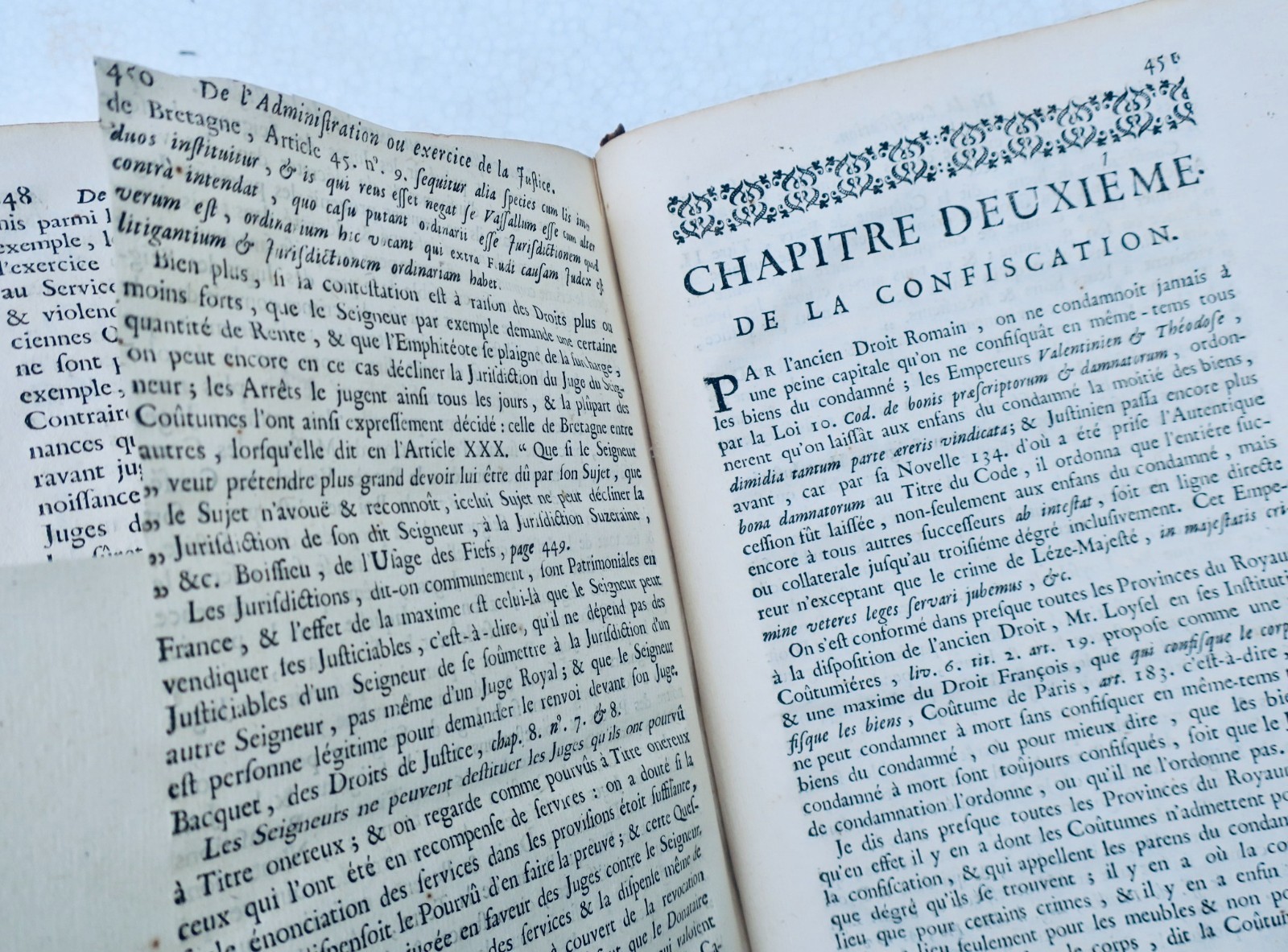 féodale TRAITÉ DES DROITS SEIGNEURIAUX ET DES MATIÈRES FÉODALES 1751 – Image 5