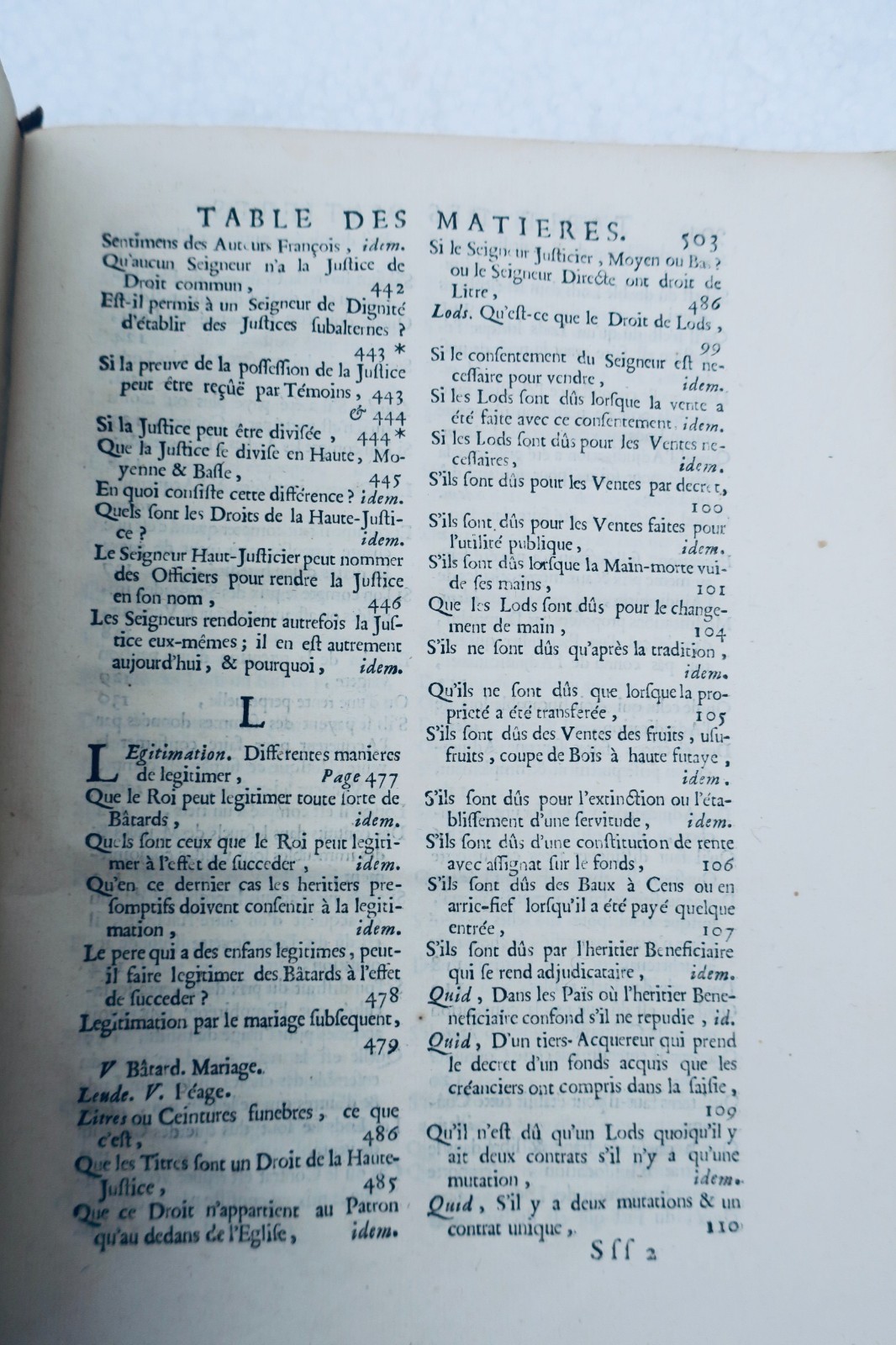 féodale TRAITÉ DES DROITS SEIGNEURIAUX ET DES MATIÈRES FÉODALES 1751 – Image 6
