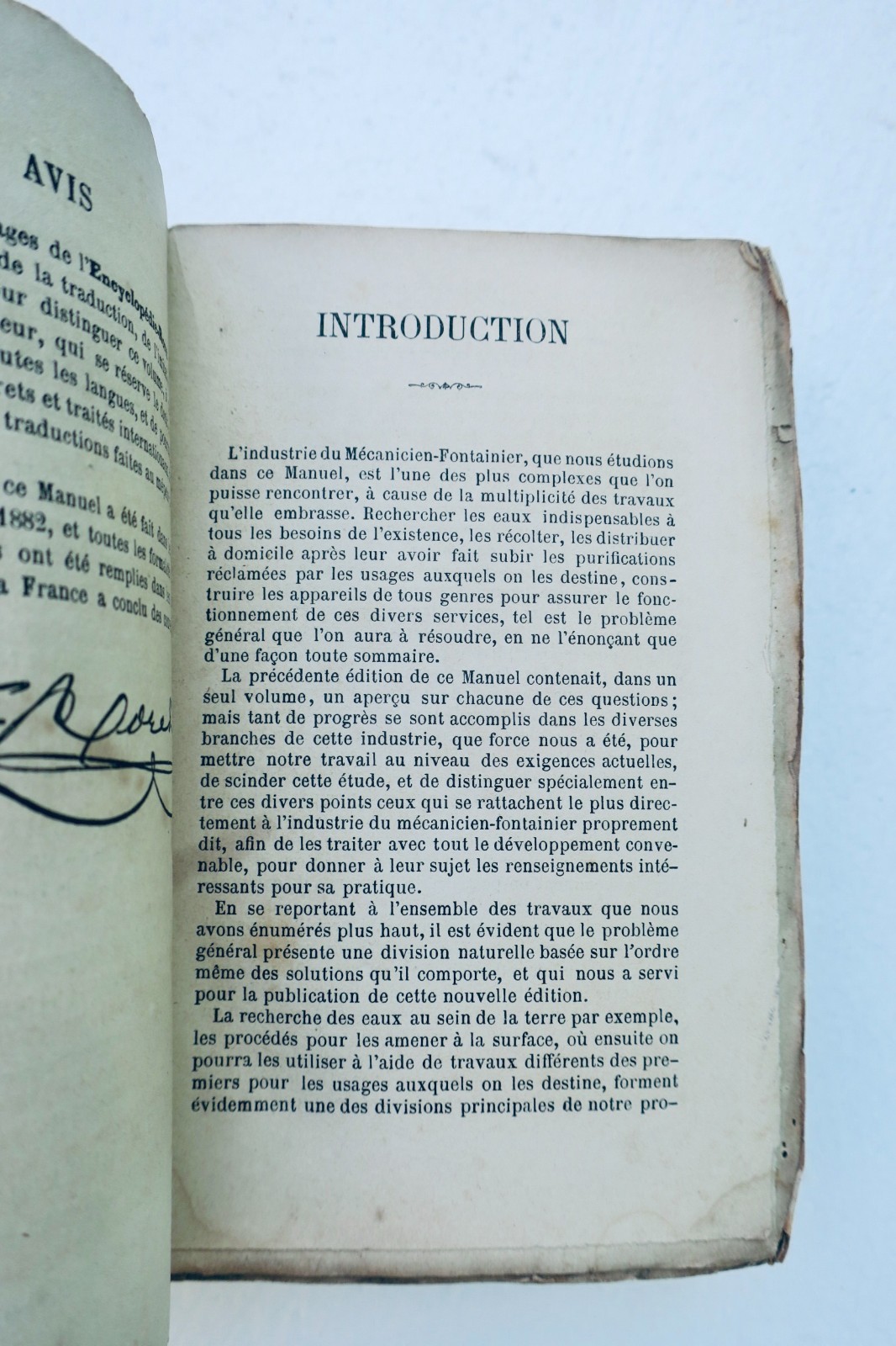 Fontaine: Neues vollständiges Handbuch für den Wasserinstallateur 1882 Roret