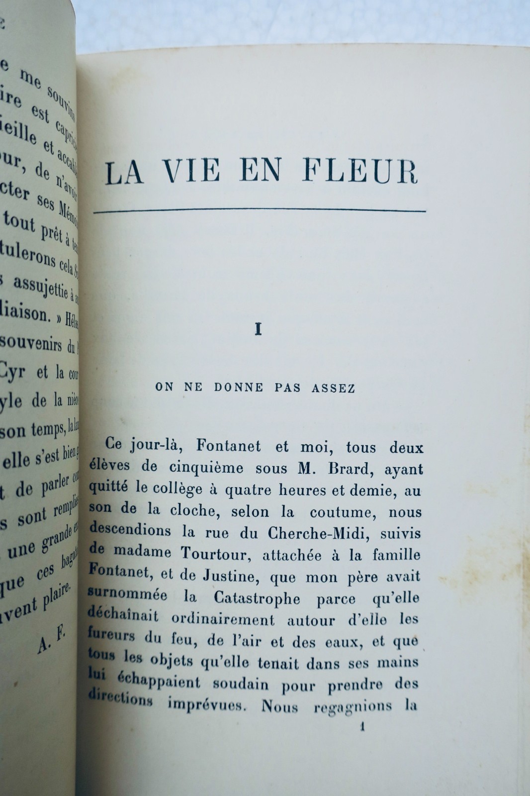 FRANCE (Anatole). La Vie en fleur 1922 - La Librairie Antique