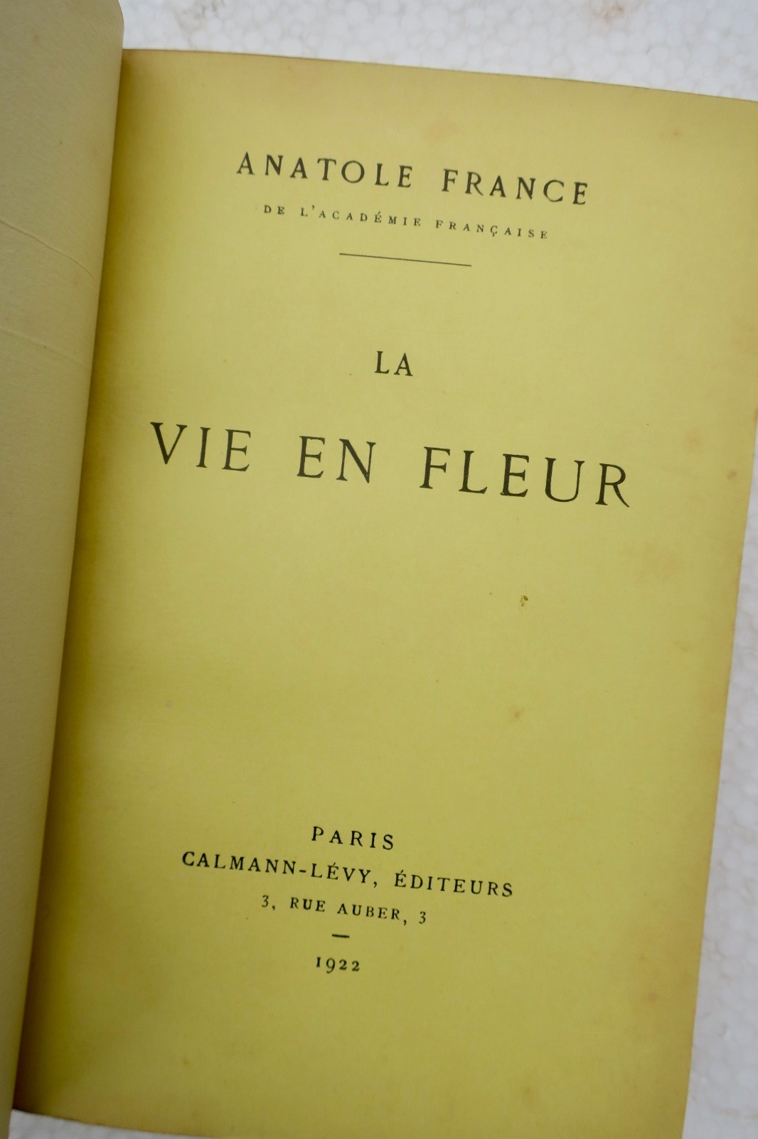 FRANCE (Anatole). La Vie en fleur 1922 – Image 7