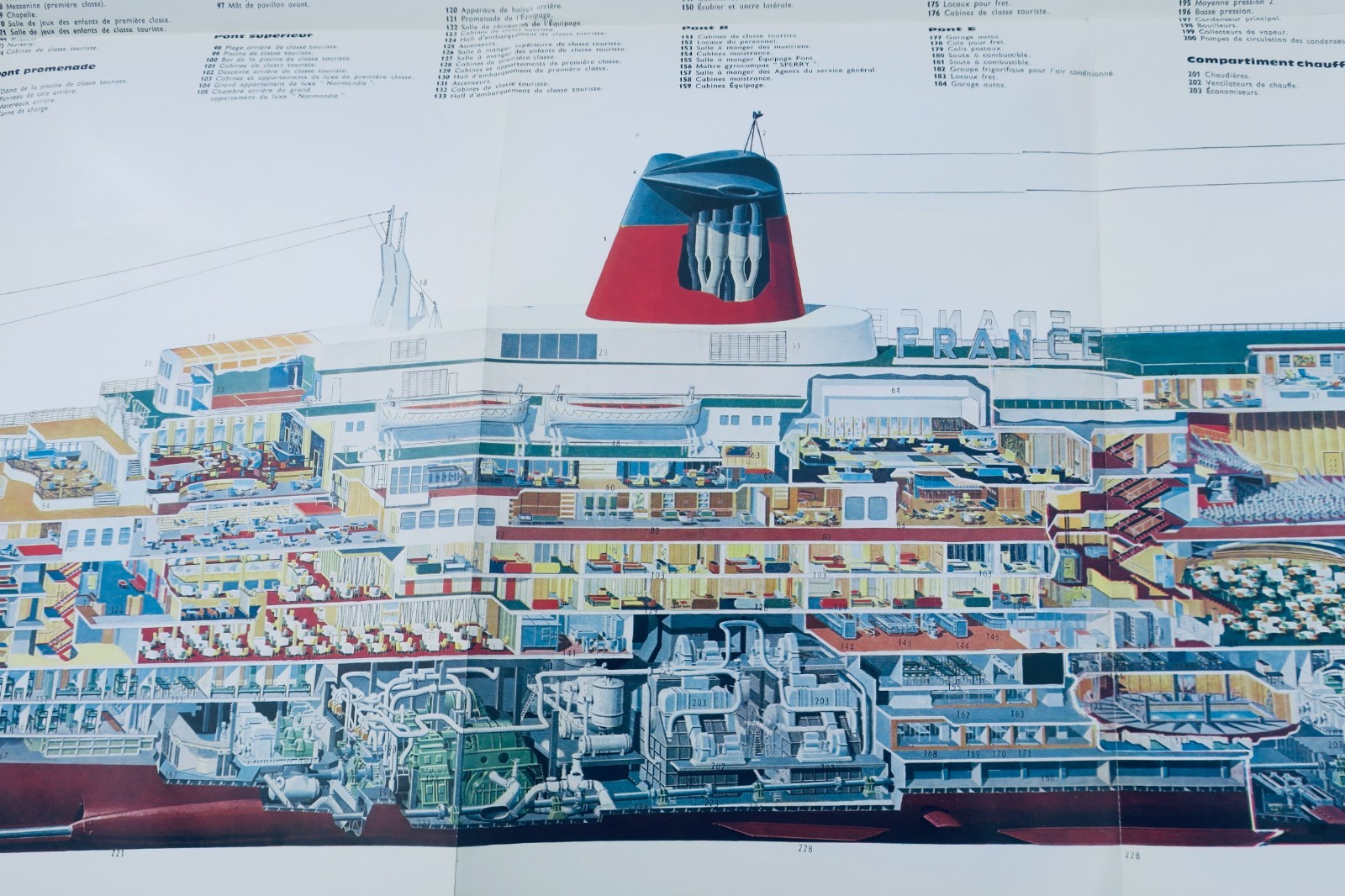 Frankreich SS France French Line Le Havre/Southampton/New York Transatlantik