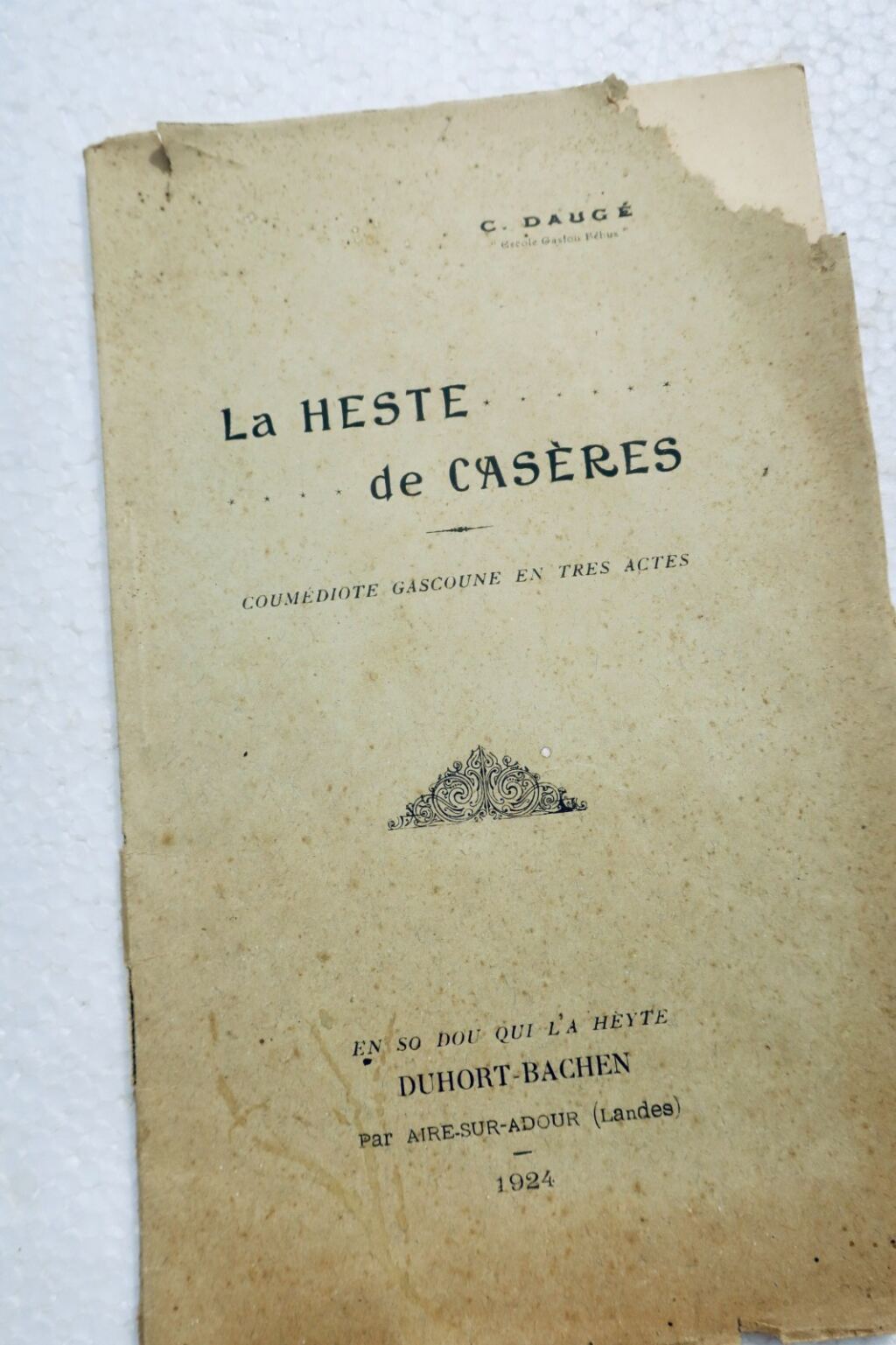 ガスコーニュ語 ドージェ La heste de casères ガスコーニュ語喜劇 1924年