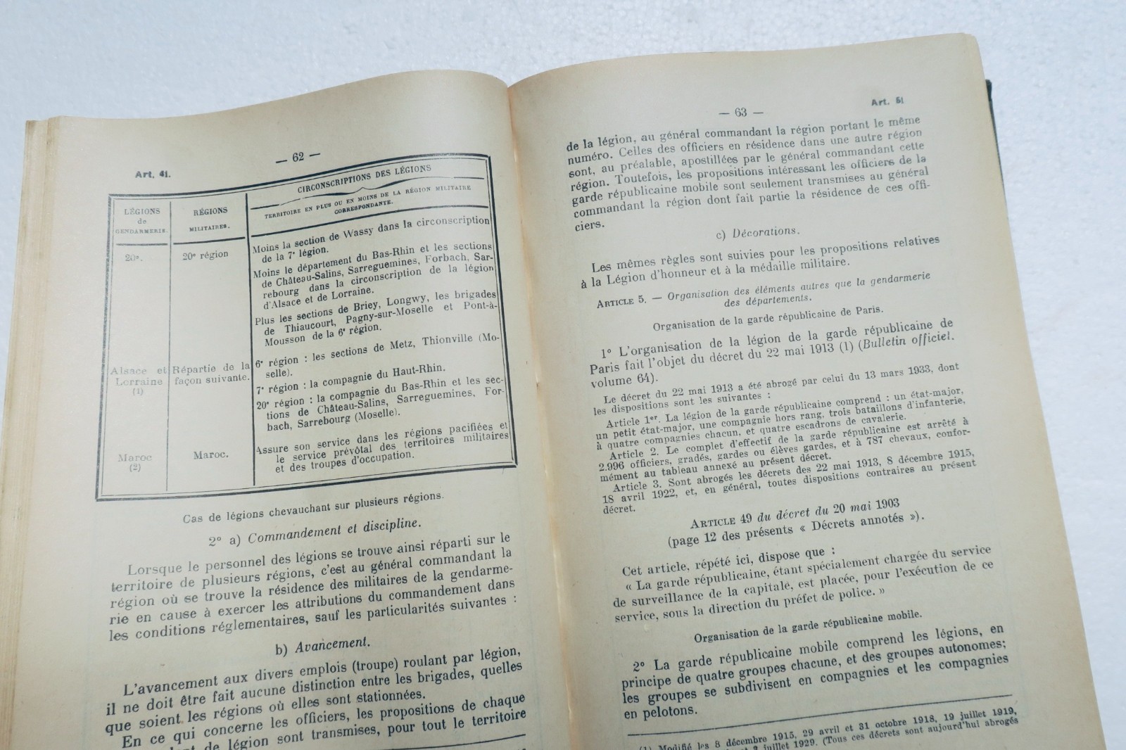 gendarmerie Décret annoté du 20 mai 1903 sur l'organisation et le service 1937 – Image 4