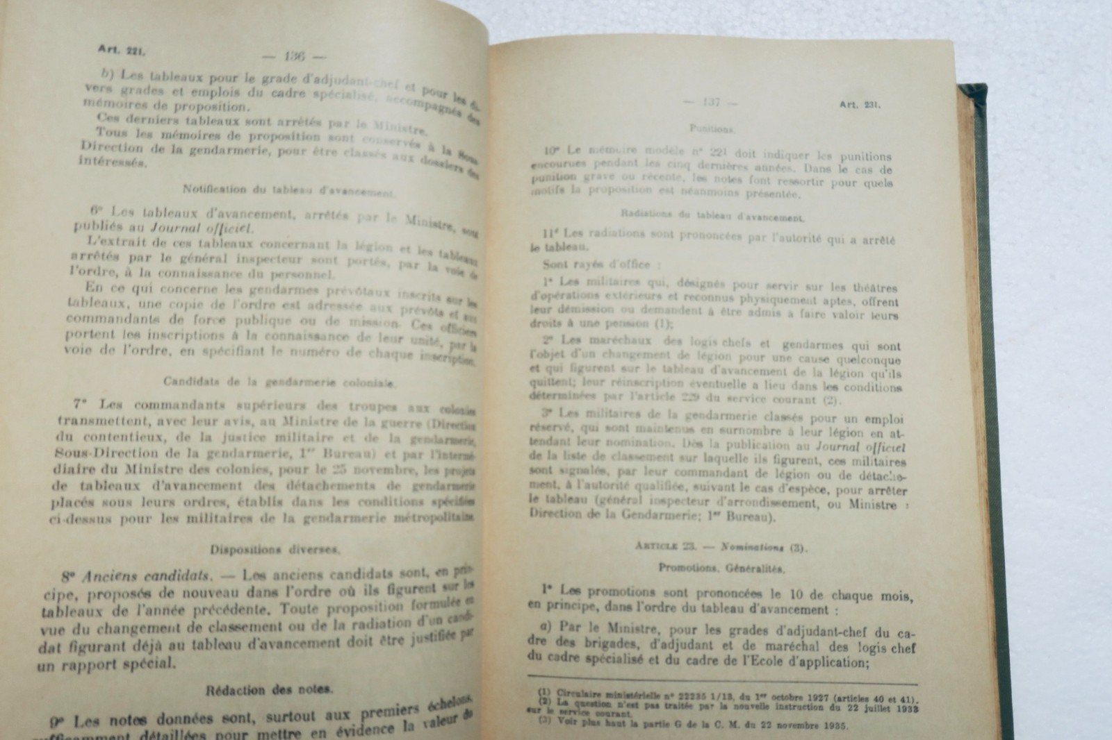 gendarmerie Décret annoté du 20 mai 1903 sur l'organisation et le service 1937 – Image 5
