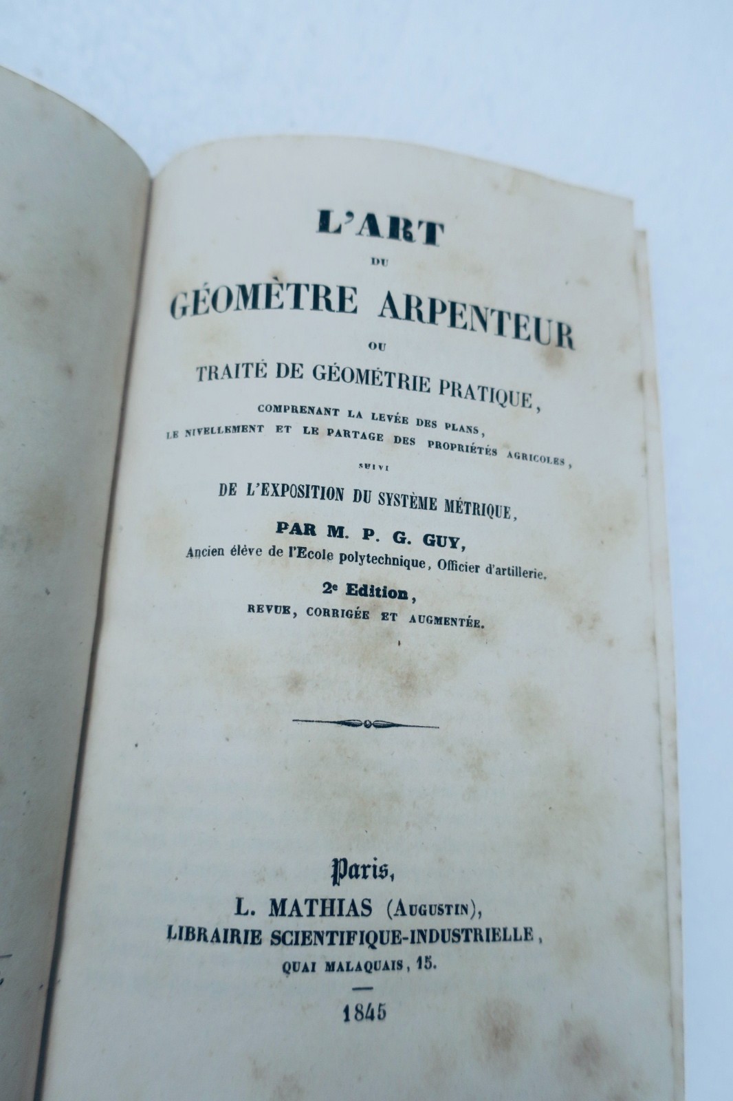 géomètre arpenteur l'art 1845 traité de géométrie – Image 9