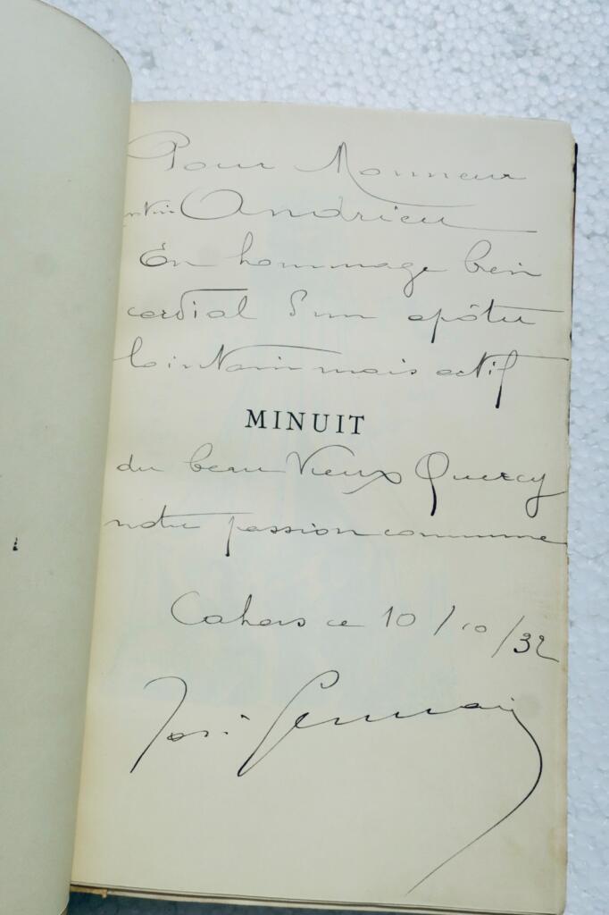 GERMAIN (José) Minuit. Histoire de vingt-sept nuits + dédicace