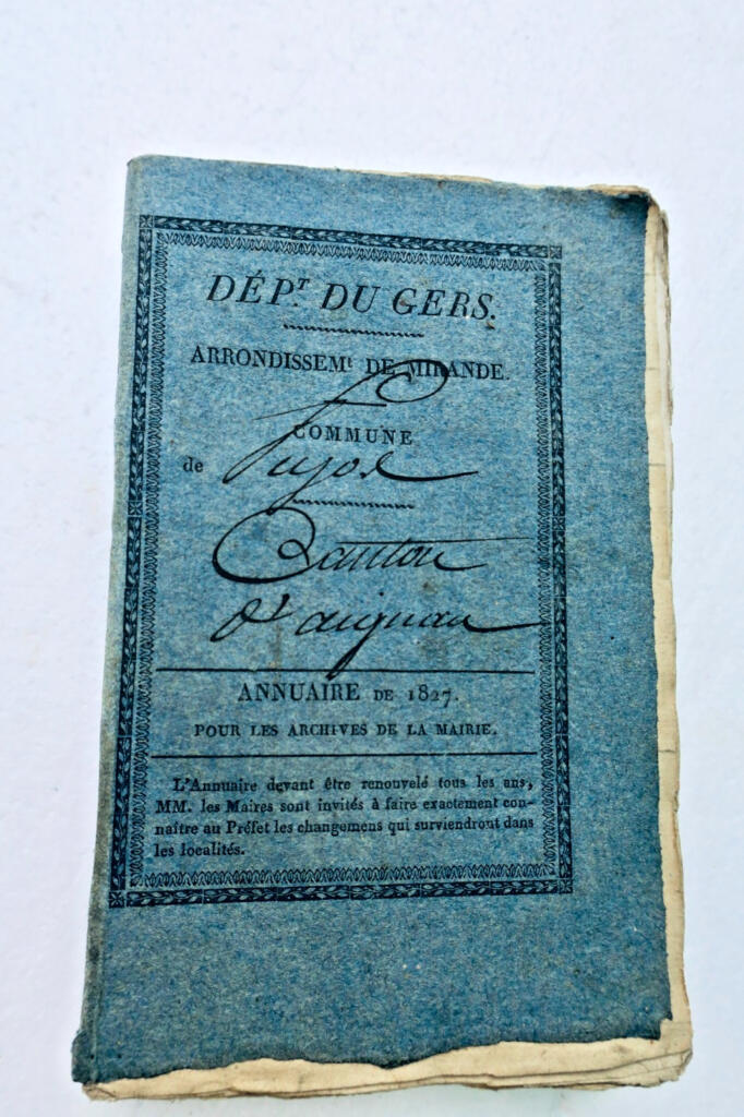 gers 32 Annuaire du département du Gers, avec le Système de Toaldo 1827