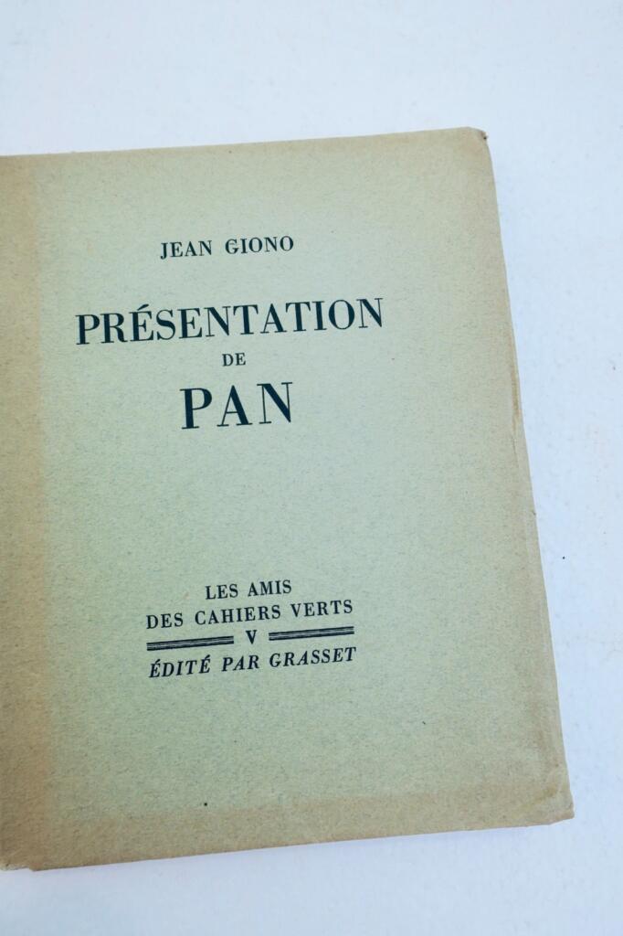 GIONO, Jean Présentation de Pan