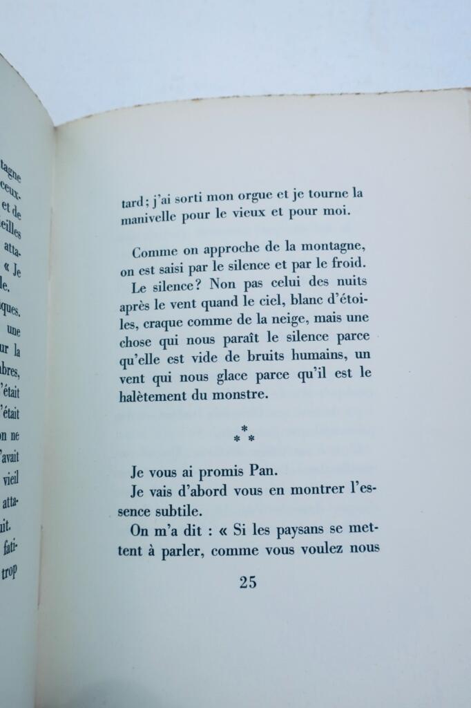 GIONO, Jean Présentation de Pan