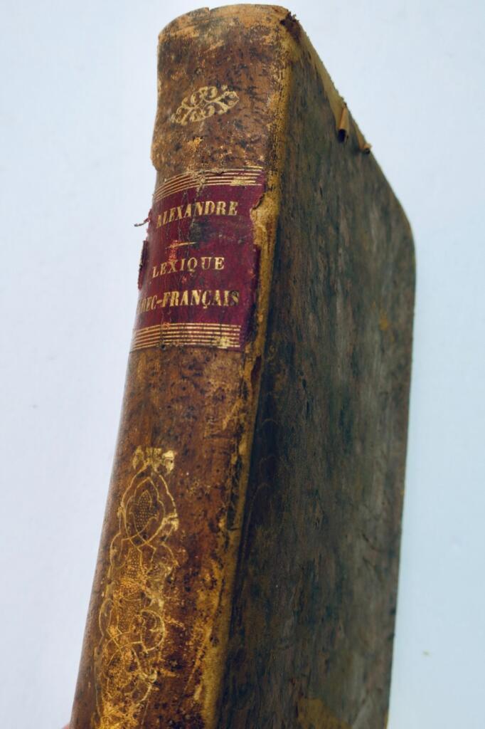 grec ABREGE DU DICTIONNAIRE GREC-FRANCAIS 1865