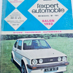 GTI TECHNISCHE REVUE EXPERT AUTOMOBIL VW VOLKSWAGEN GOLF GTI GLI ET 16S 1982