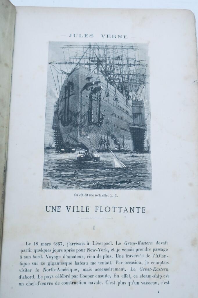 hetzel Une ville flottante Aventures de trois Russes et de trois Anglais OBUS