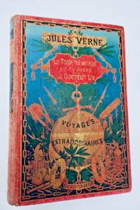 hetzel verne Le Tour du monde en 80 jours. Le Docteur Ox Hetzel globe doré