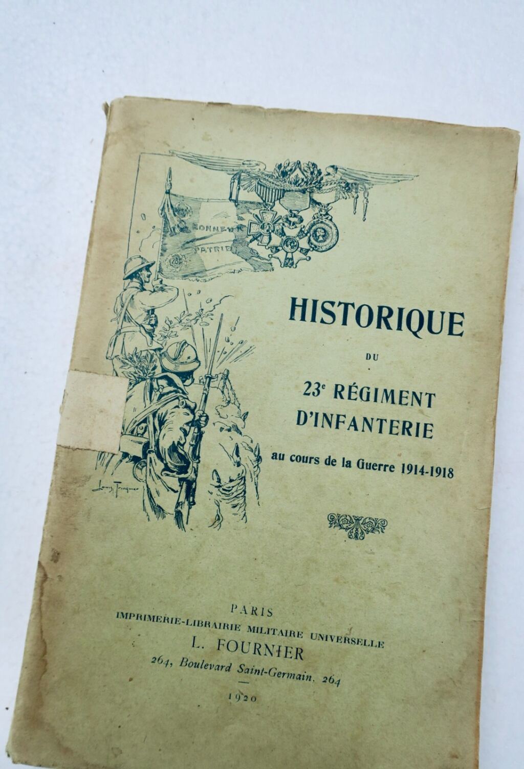 Historique du 23e Régiment d’Infanterie au cours de la Guerre 1914-1918