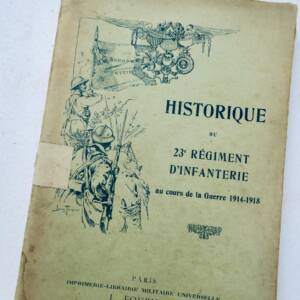 Historical account of the 23rd Infantry Regiment during World War I, 1914–1918