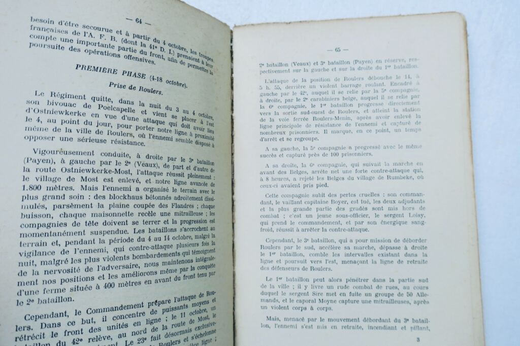 Historique du 23e Régiment d’Infanterie au cours de la Guerre 1914-1918