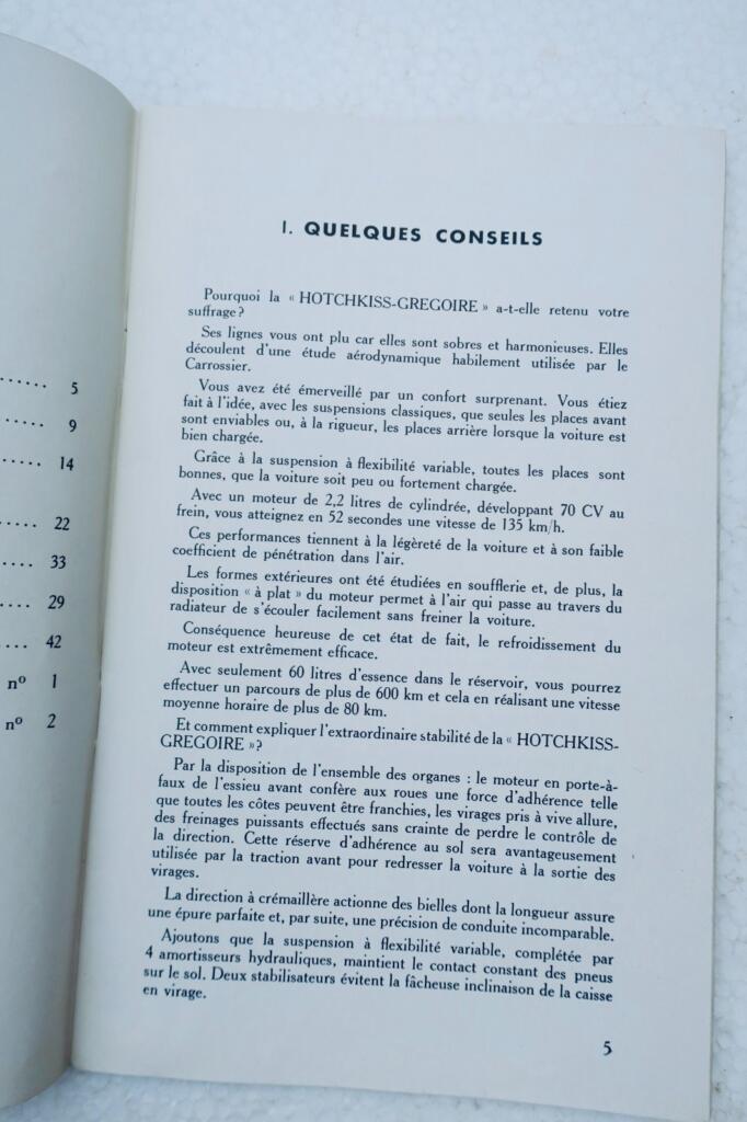 Hotchkiss Grégoire maintenance notice