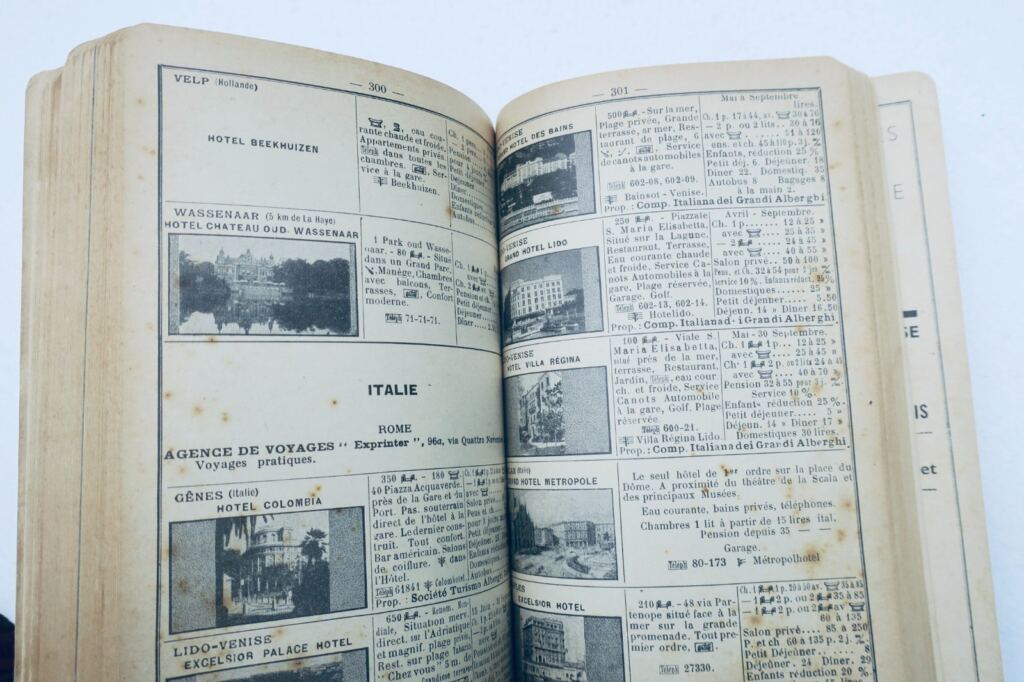 Hôtelière de Paris. Les Hôtels de la France 1935