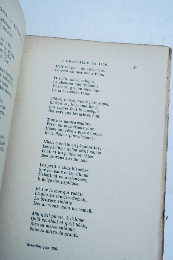 Victor Hugo Les Contemplations HETZEL