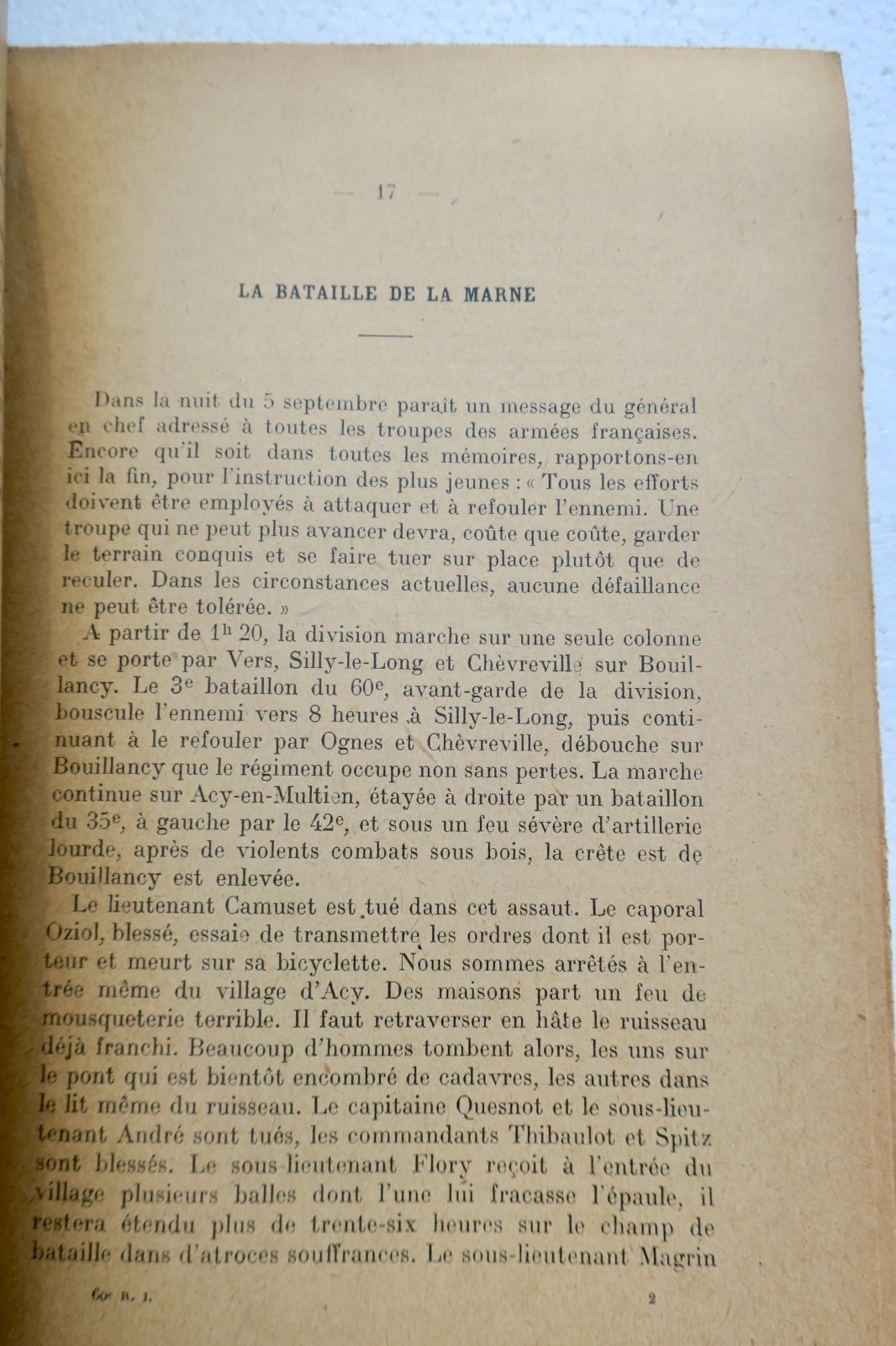 第一次世界大戦中の60連隊歩兵の歴史(1914-1918年)