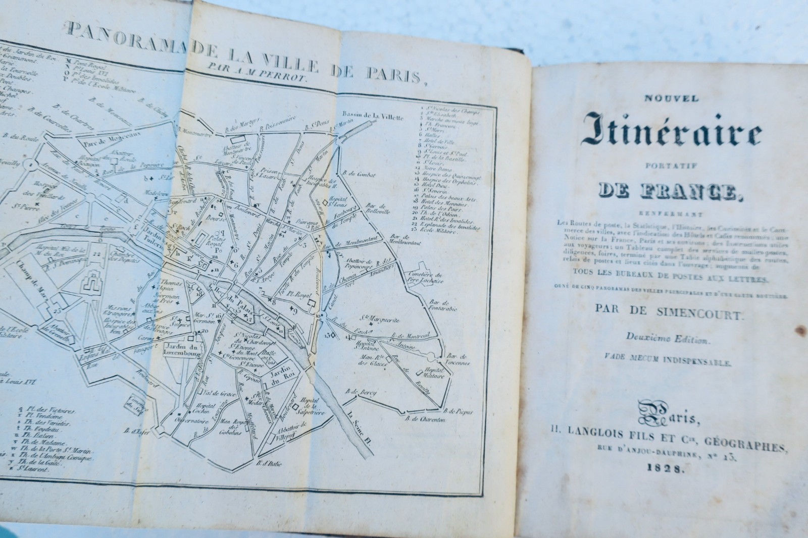 itinéraire SIMENCOURT de Nouvel itinéraire portatif de France 1828 – Image 9