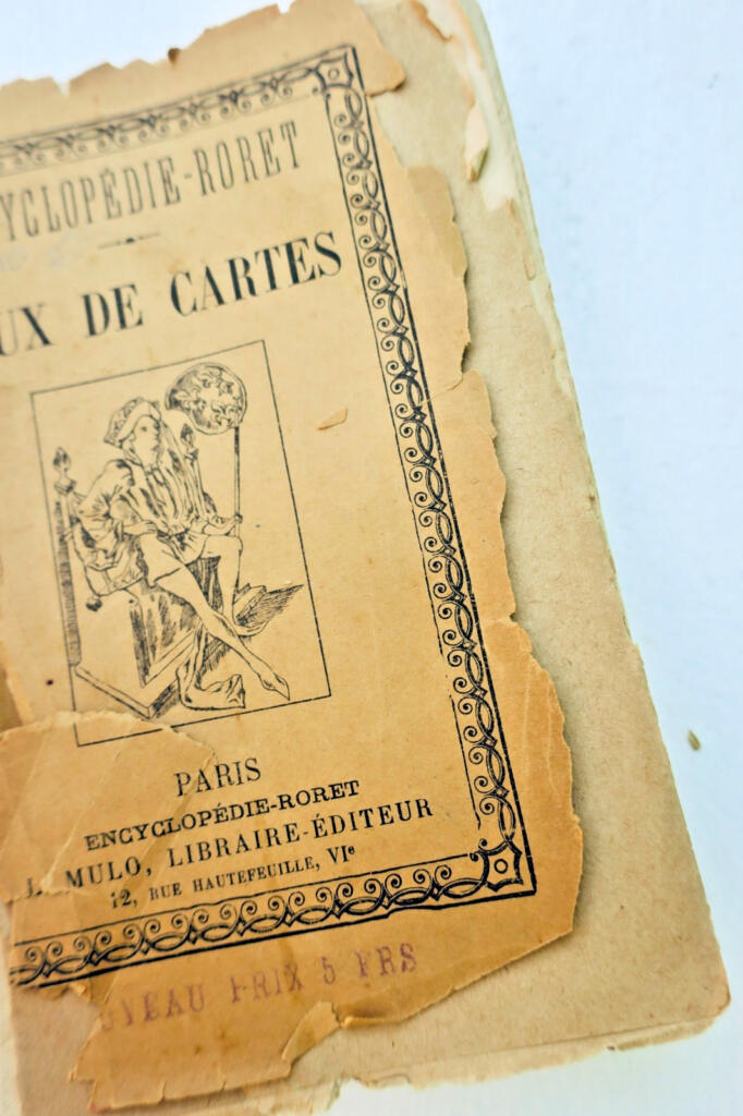jeux de cartes contenant jeux anciens, jeux d’enfants..1912 Roret