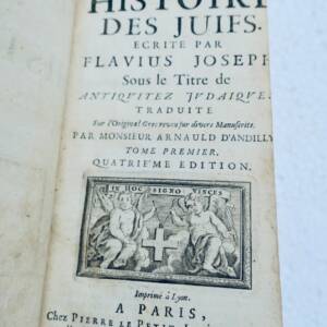Flavius Josephus, Jewish Antiquities, written by Flavius Josephus, 1672