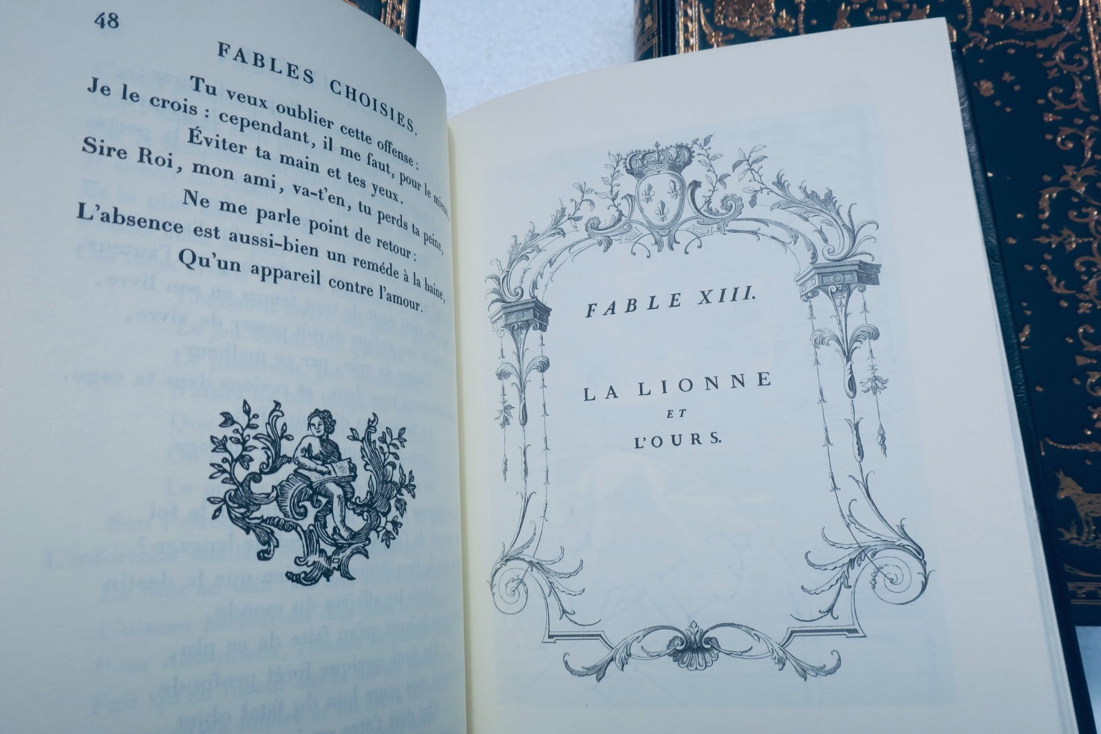 La Fontaine, Fabeln, mit Oudry-Illustrationen
