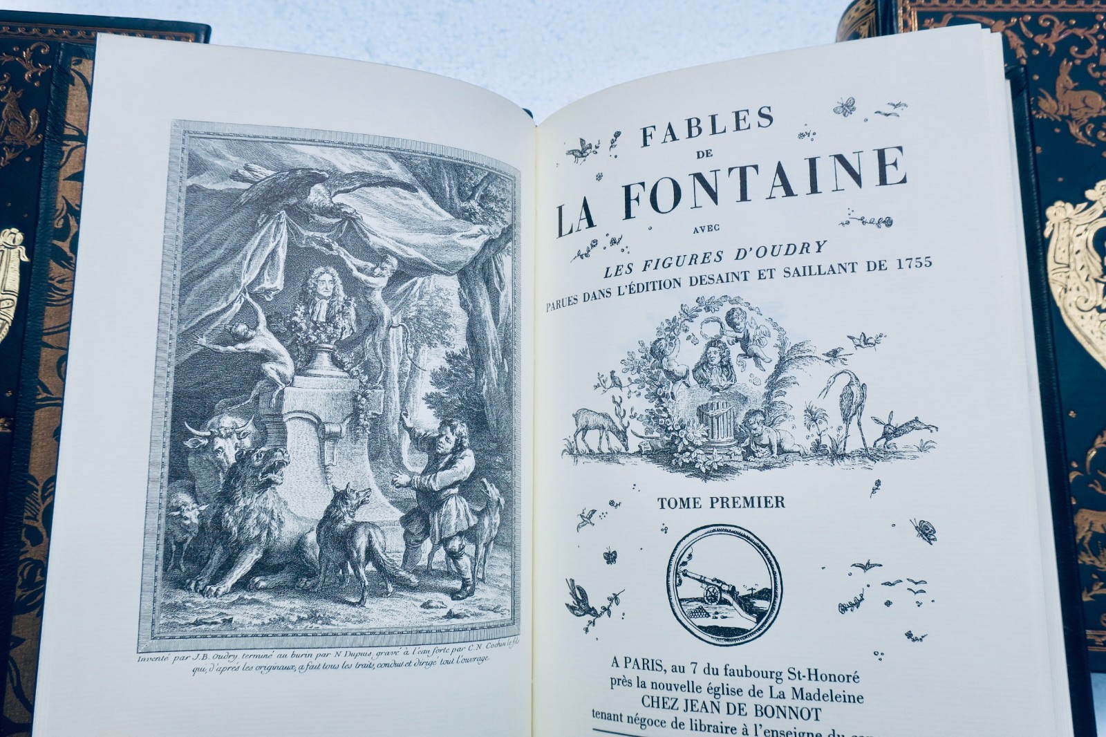 La Fontaine, Fabeln, mit Oudry-Illustrationen