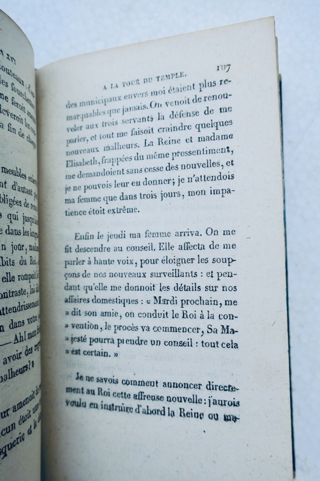 louis XVI Journal über das, was im Tempelturm während seiner Gefangenschaft geschah