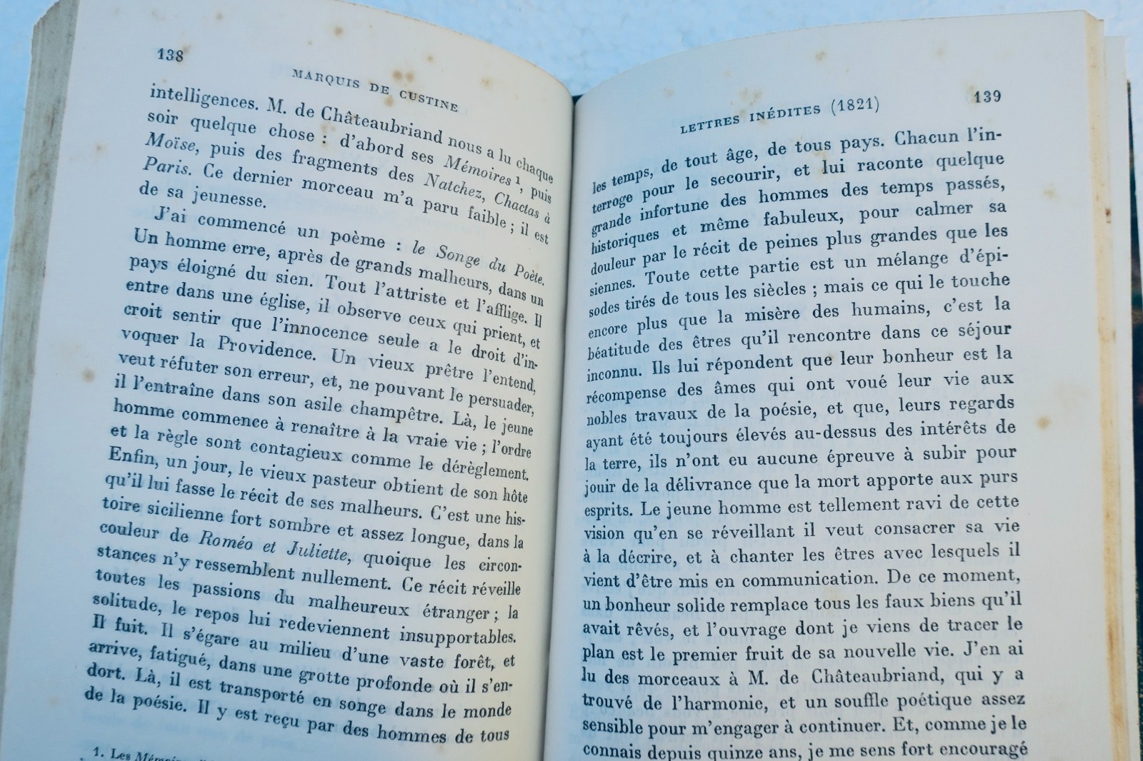 Marquis de Custine Unveröffentlichte Briefe an den Marquis de la Grange