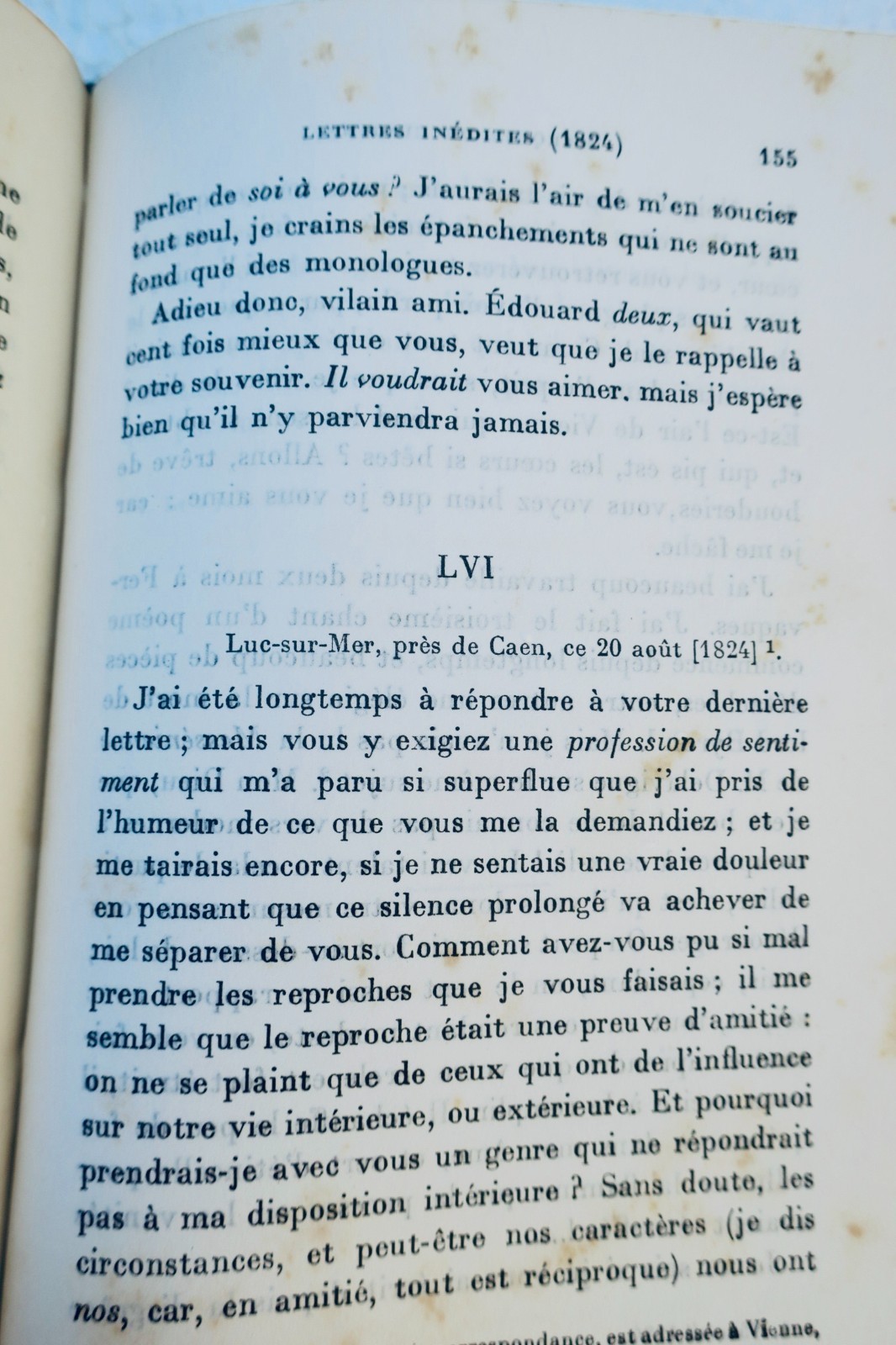 MARQUIS DE CUSTINE Lettres Inédites au Marquis de la Grange - La Librairie Antique