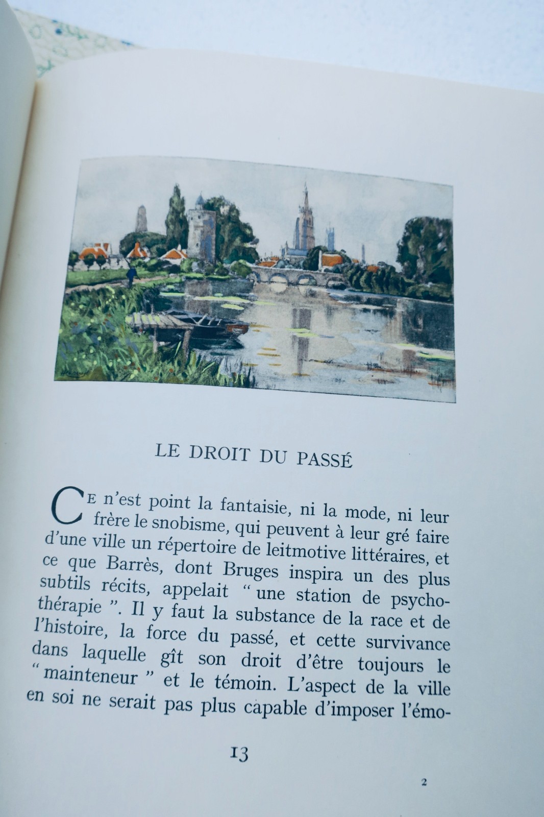 MAUCLAIR Charme de Bruges. Farbige Illustrationen von Henri Cassier auf Velinpapier