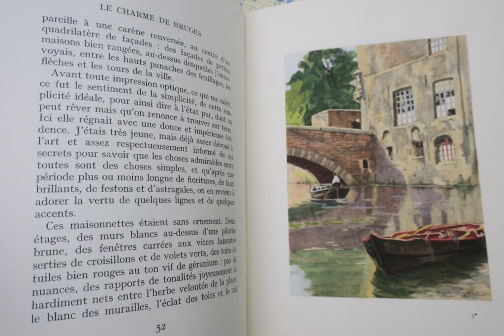 MAUCLAIR Charme de Bruges. Illustrationen in Farbe von Henri Cassier auf Velin