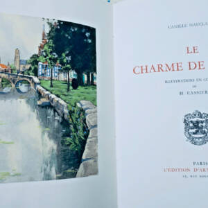 MAUCLAIR Charme de Bruges. Farbige Illustrationen von Henri Cassier auf Velinpapier