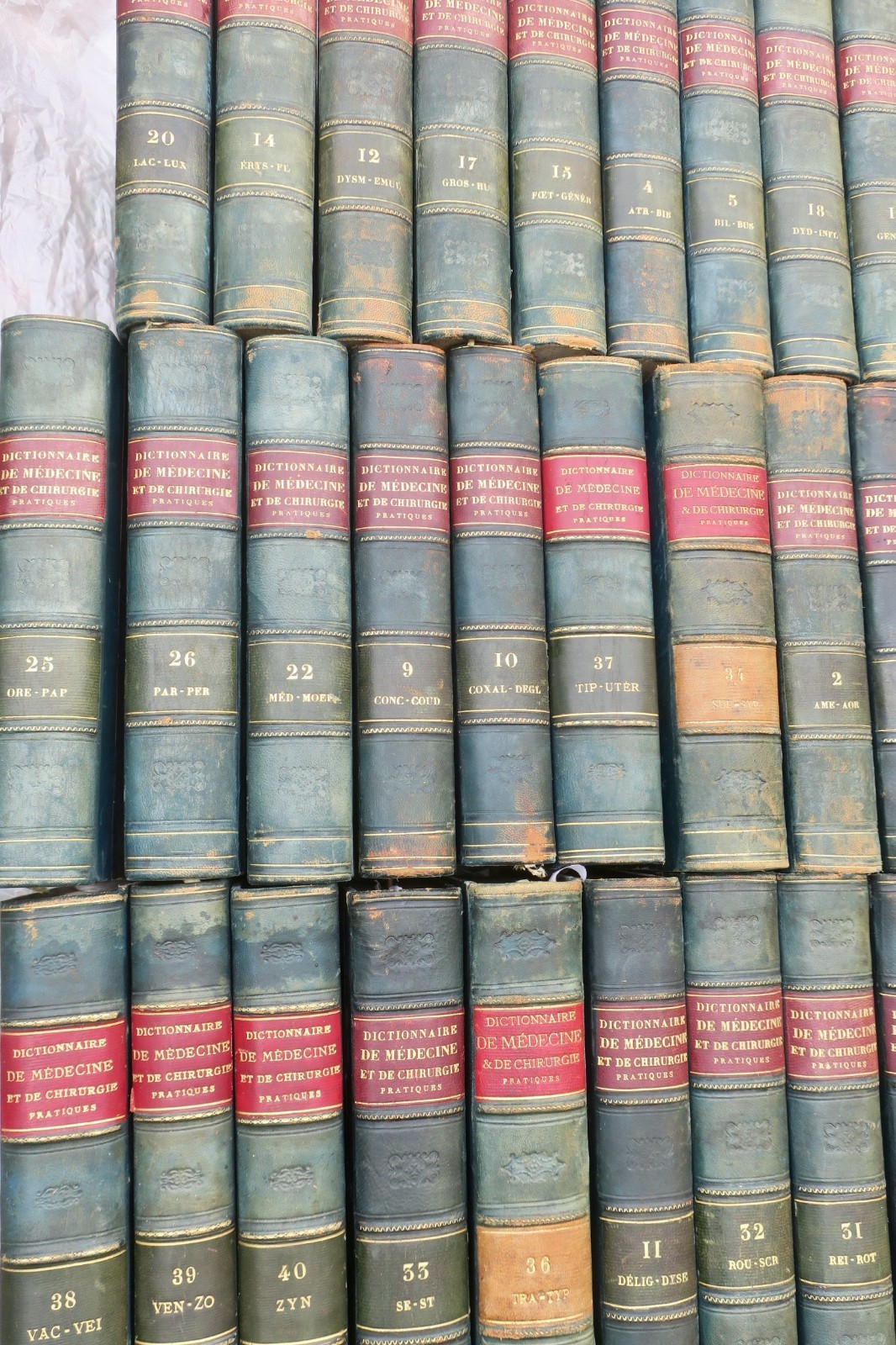 médecine et de chirurgie pratiques 40/40 1880 dictionnaire de médecine - La Librairie Antique