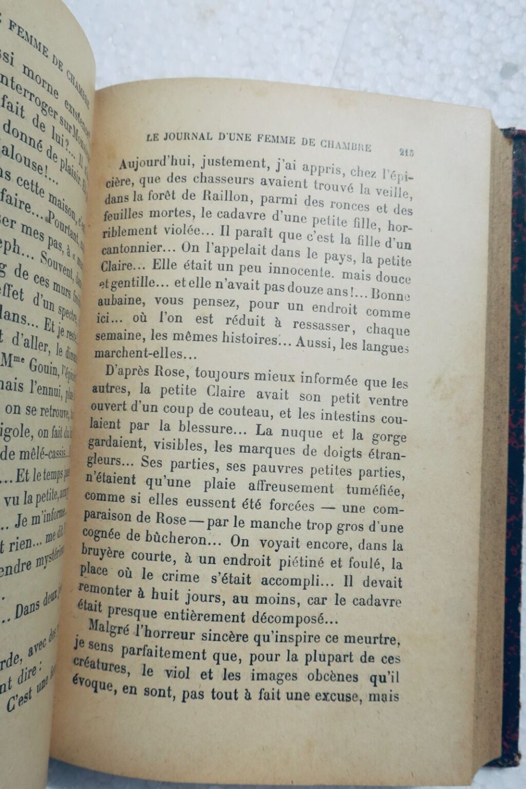 MIRBEAU Le journal d’une femme de chambre 1916