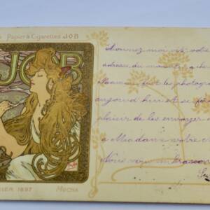 mucha papier à cigarette JOB mucha calendrier 1897